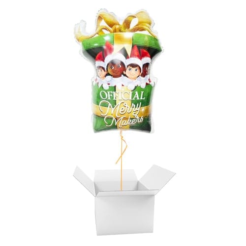 Elf on the Shelf Christmas Merry Makers Giant Helium Foil Balloon - Inflated Balloon in a Box