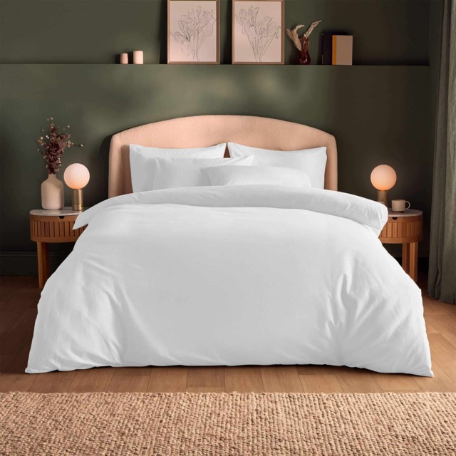 Silentnight Brushed Cotton Duvet Cover Set, White