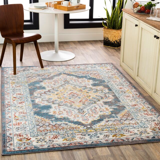 LIVABLISS Ankara-Vintage Traditional Boho Rug 160 x 213 cm Brown Yellow Red