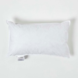 "Homescapes Luxury Duck Feather Cushion Pad Insert Inner 50 x 30 cm (20 x 12 inches) White 50 x 30 cm (20 x 12"")"