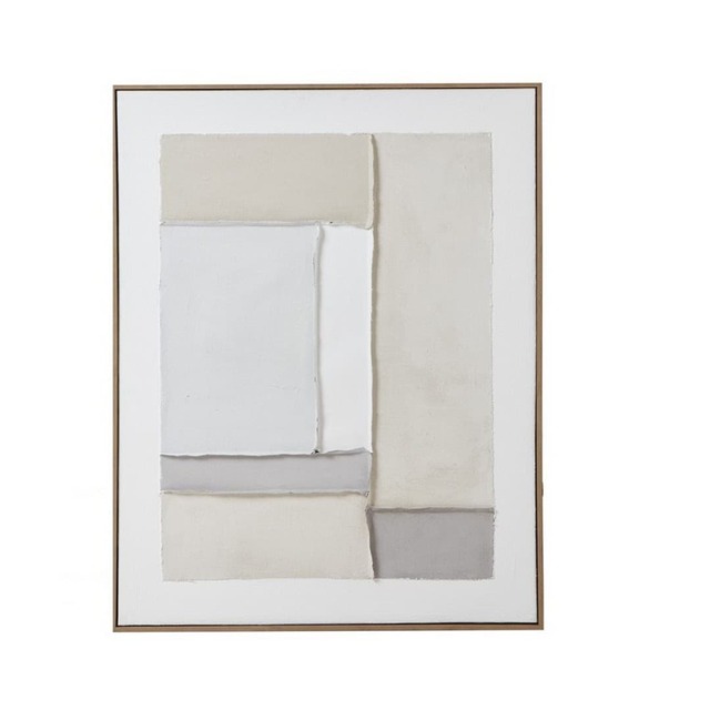 Contempo Beta Framed Painting on Canvas - Wood - L3 x W75 x H95 cm - Brown Brown Not provided