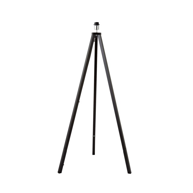 ValueLights Barbro Black Wood Tripod Floor Lamp Base