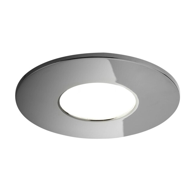 BHS Nate LED Fixed Fire Rated IP65 Recessed Spotlight Black Black Chrome 1