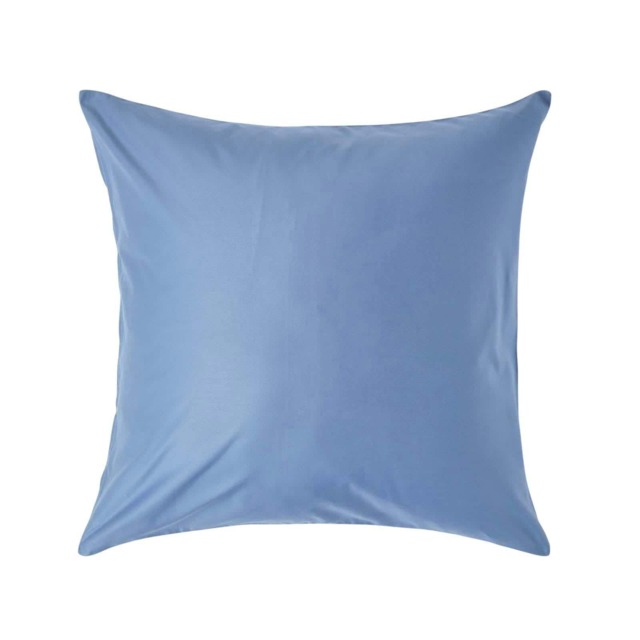 Homescapes Air Force Blue European Size Pillowcase 1000 TC - 60 x 60 cm Blue