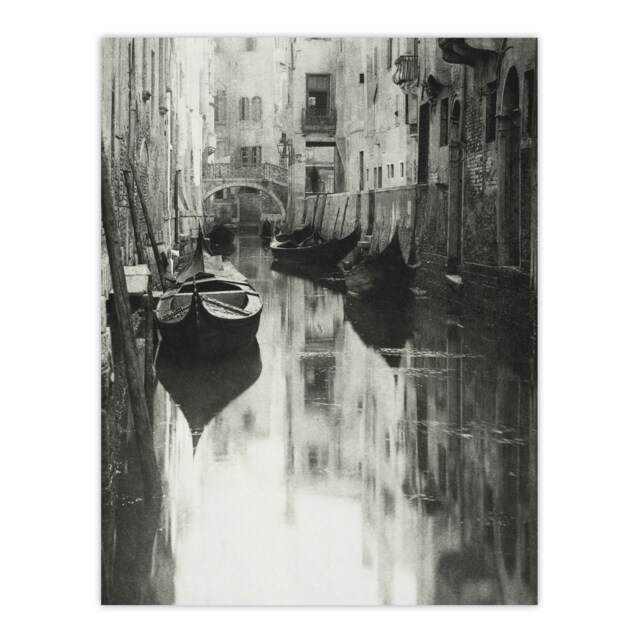 "A Venetian Canal Photograph Alfred Stieglitz Wall Art Poster Print 12X16"""