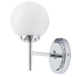 BHS Douro Wall Light, Chrome