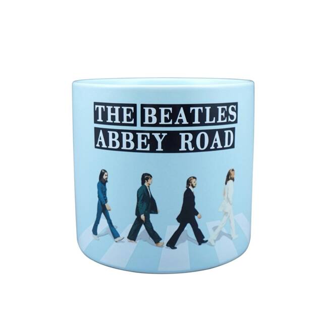 The Beatles Abbey Road Ceramic Plant Pot Planter Black 11cm