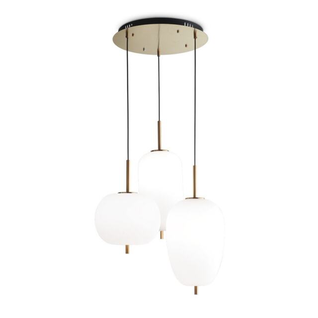 Umile Integrated LED Cluster Ceiling Pendant Lamp 3 Lights White 3000K