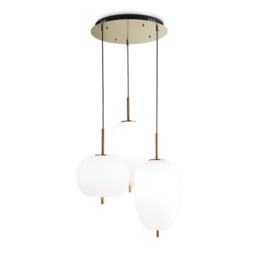 Umile Integrated LED Cluster Ceiling Pendant Lamp 3 Lights White 3000K