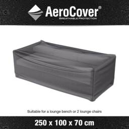 Platinum AeroCover Waterproof and Breathable Ripstop Polyester Outdoor Bench Cover W250 x D100 x H70 cm
