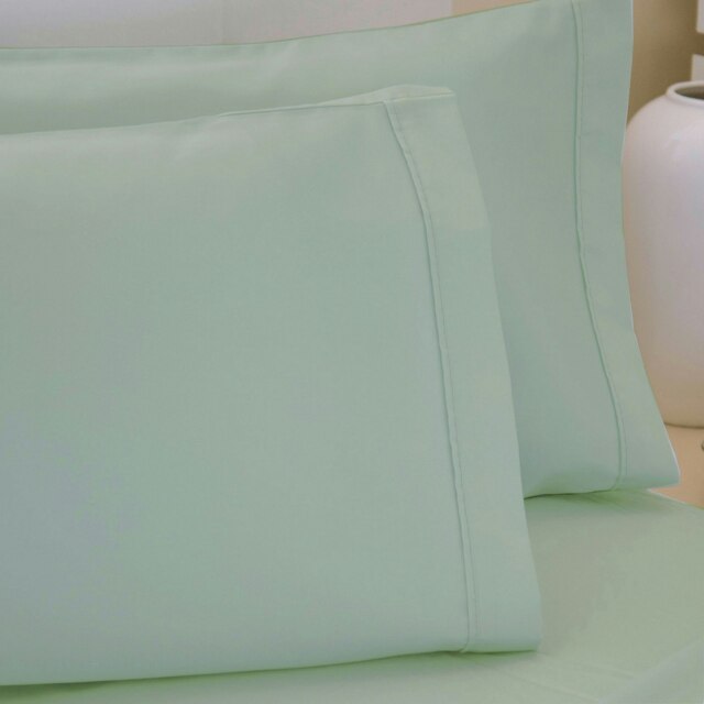 Belledorm 200 Thread Count Egyptian Cotton Housewife Pillowcases (Pair) - Thyme - One Size