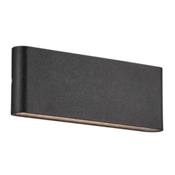 Nordlux Kinver Outdoor Wall Light Black Aluminium Sensor Intergrated LED Weatherproof - Mains Powered, IP54