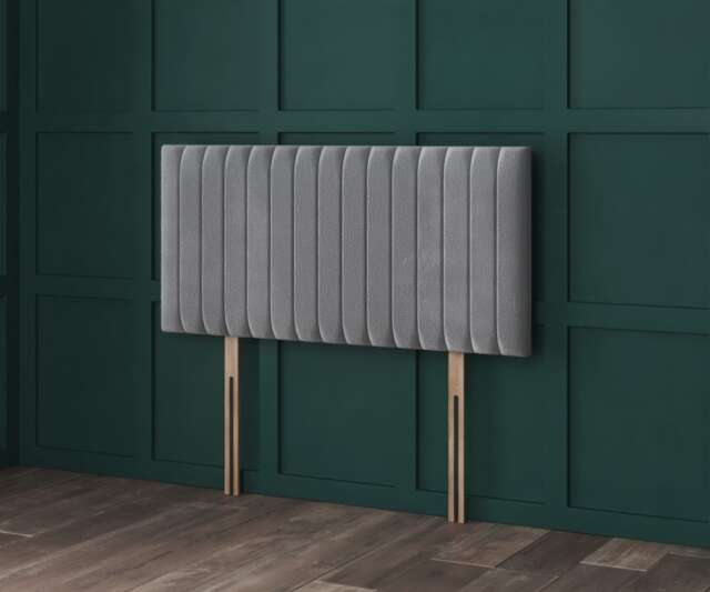 "Beige Velvetto Apollo Headboard Multi 3FT Single 20""inch Headboard"