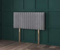 "Beige Velvetto Apollo Headboard Multi 3FT Single 20""inch Headboard"