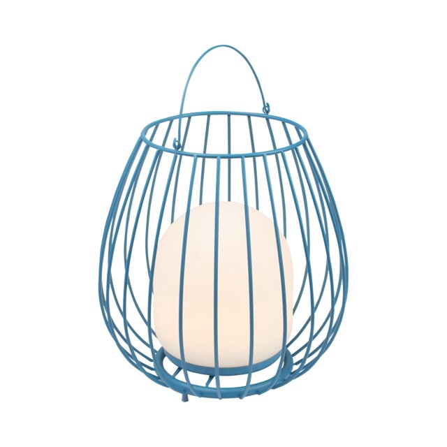 Nordlux Jim Outdoor Lantern Battery Blue Metal Intergrated LED 3-Level Dimming - , IP54