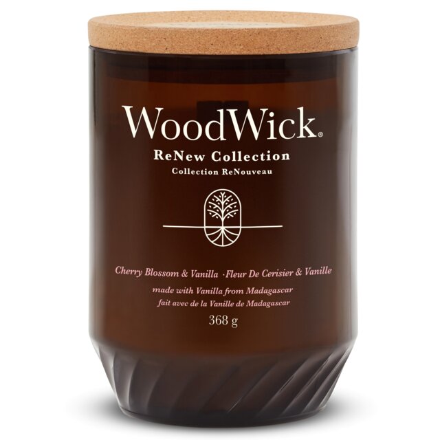 WoodWick - Large Renew Candle - Cherry Blossom & Vanilla