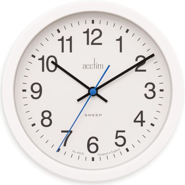 Acctim Bromham Non-Ticking Sweep Wall Clock 20cm