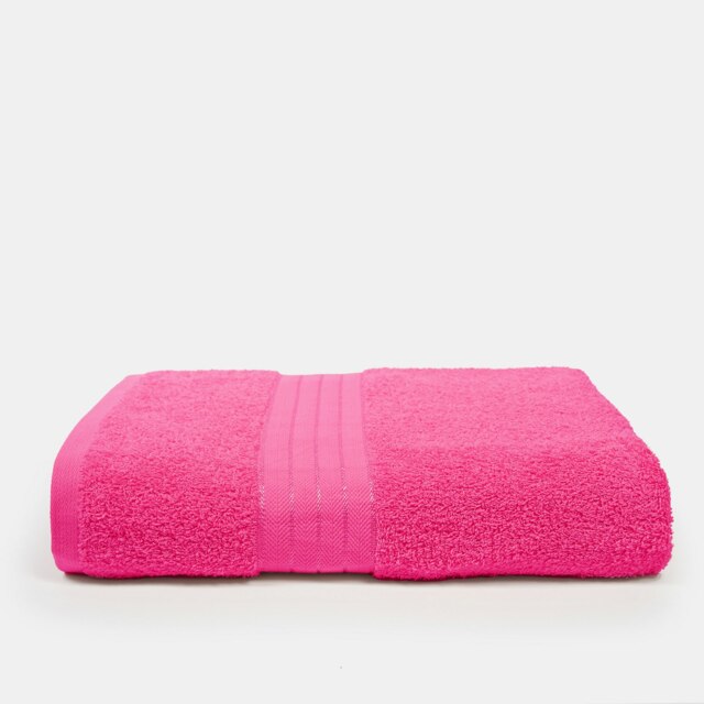 OHS Luxury 100% Cotton 500GSM Bathroom Bath Sheet Towel Pink Bright Pink Bath sheet