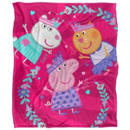 Peppa Pig Peppa, Suzy, Candy Friends Blanket - White - One Size