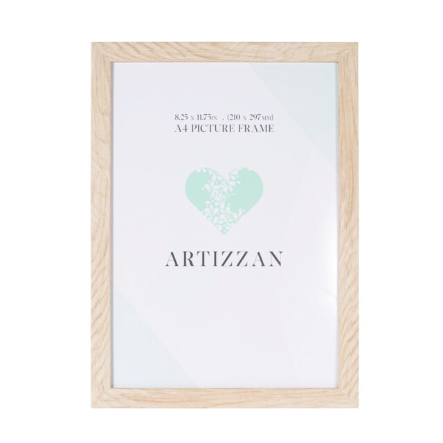 Modern and Chic Oak Veneer Wood Effect A4 Certificate Frame for Wall or Table Brown M