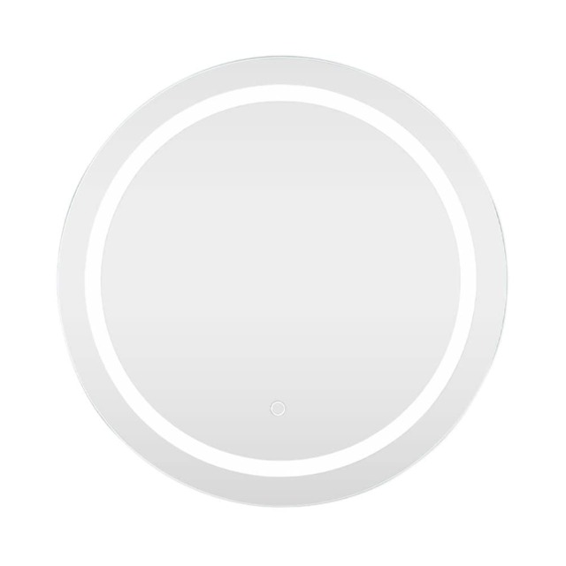 ValueLights Mirror IP44 Bathroom Round Demister Touch Control LED Strip 60cm Mirror Light Silver
