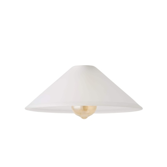 ValueLights Taper Dome White Frosted Glass Ceiling Shade