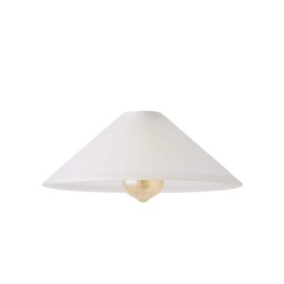 ValueLights Taper Dome White Frosted Glass Ceiling Shade