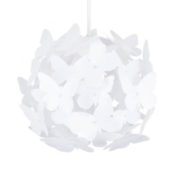 ValueLights Butterfly White Globe Design Ceiling Pendant Shade White