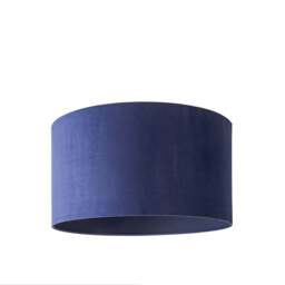 ValueLights Reni Large Navy Velvet Pendant Shade Blue
