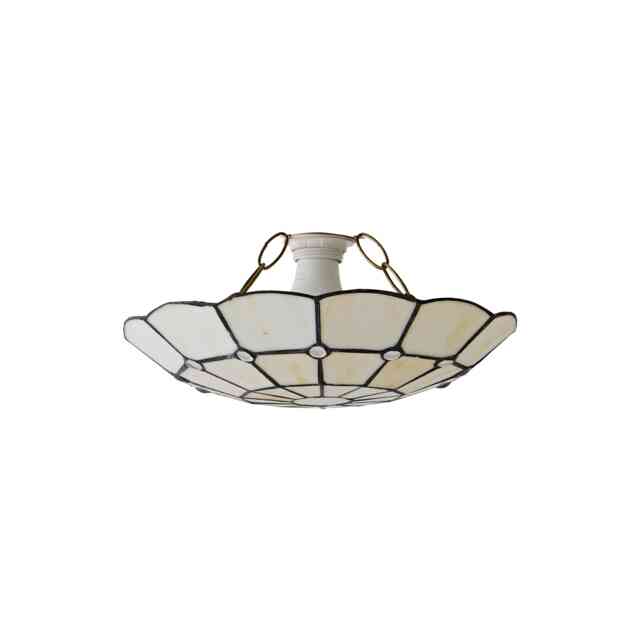 ValueLights Tiffany Style Traditional White Pendant Shade White