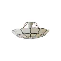 ValueLights Tiffany Style Traditional White Pendant Shade White