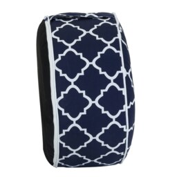Charles Bentley Indoor/Outdoor Inflatable Foot Stool Pouffe Bean Bag - Navy