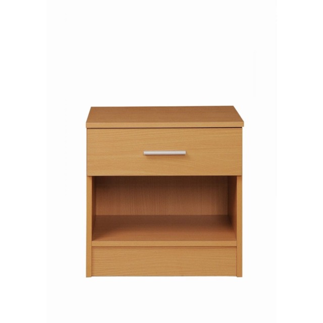 Rio Costa Bedside Cabinet Bedroom Furniture Nightstand Table 1 Drawer Beech Oak