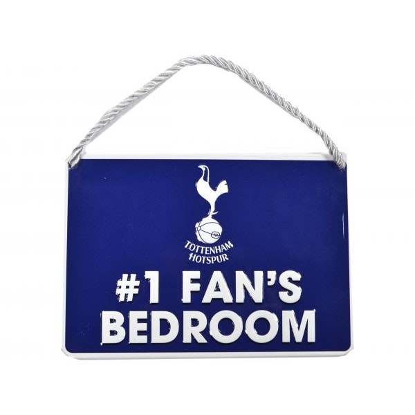 Tottenham Hotspur FC #1 Fans Bedroom Door Sign - Navy/White - One Size