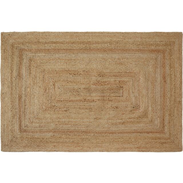 Rug Glim made of Natural Jute Fibres in a Boho Style for Indoor and Outdoor Use Brown brown 1