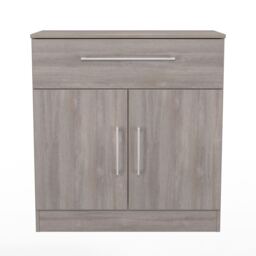 Gloucester 1 Drawer 2 Door Sideboard in Grey Oak (Ready Assembled) Grey Grey Oak