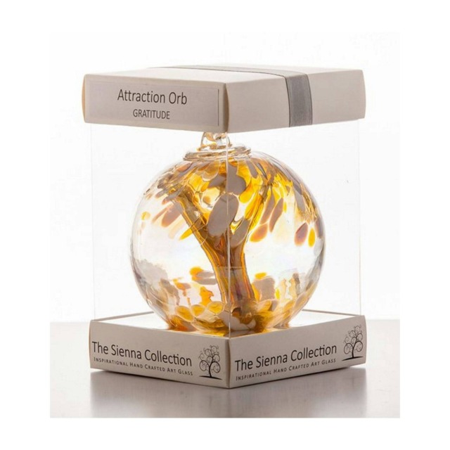 Sienna Glass Hanging Ornament 10cm Friendship Ball - Christening White