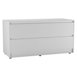 URBNLIVING 4 Drawer Wide Chest Of Drawers Bedroom Storage Unit Multi White Carcass + White Drawers