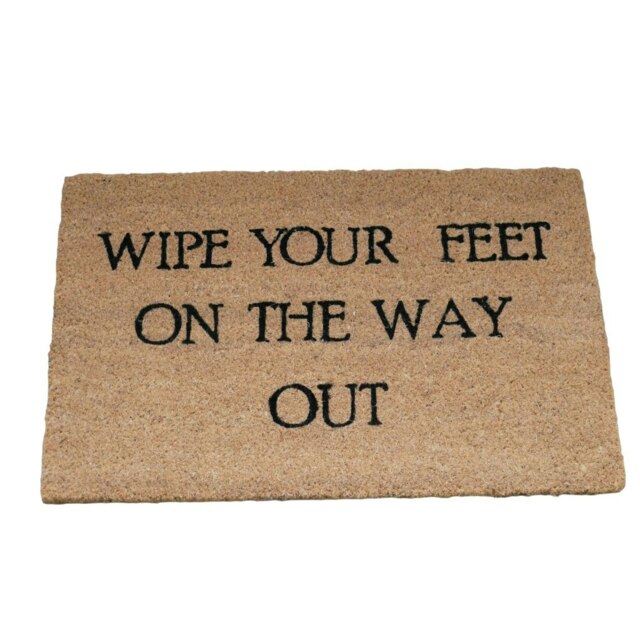 Gifts Direct 2 U Coir Door Mat - 40 x 60cm -Wipe Your Feet