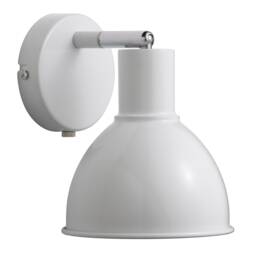 Nordlux Pop Indoor Wall Light White Metal Sensor E27 White Inner - Plug In or Mains Powered , IP20