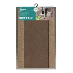 JVL Miracle Barrier Doormat 60x90cm, Brown