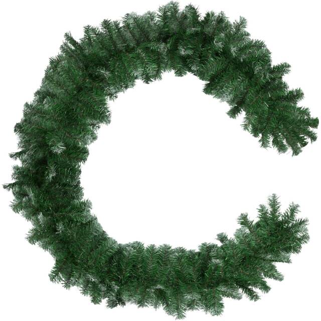 Christmas Garland with frosted tips and dense needles, 270 cm