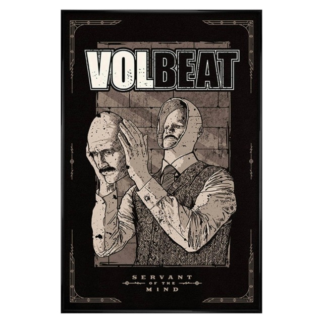 Gloss Black Framed Volbeat Servant of the Mind Maxi Poster Multi