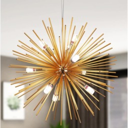 Chandelier Ceiling light Chandelier 9-Lights Sputnik Pendant Lights Gold