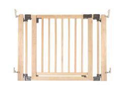 Safetots Wooden Multi Panel Room Divider, up to 96cm, Natural Wood, 76cm Tall, Flexible Room Divider for Baby and Toddler Cream Natural