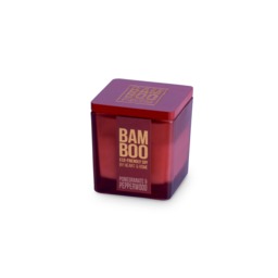 Bamboo Small Soy Wax Candle - Pomegranate & Pepperwood