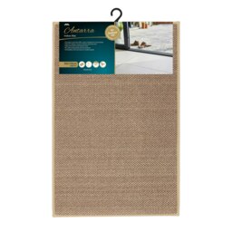 JVL Antarra Machine Washable Entrance Doormat, 50 x 75cm - Beige