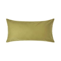Homescapes Olive Green European Size Pillowcase 1000 TC - 40 x 80 cm Green