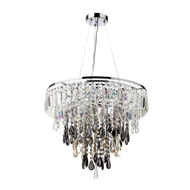 BHS Jennifer Pendant Ceiling Light, Chrome Silver Chrome 1
