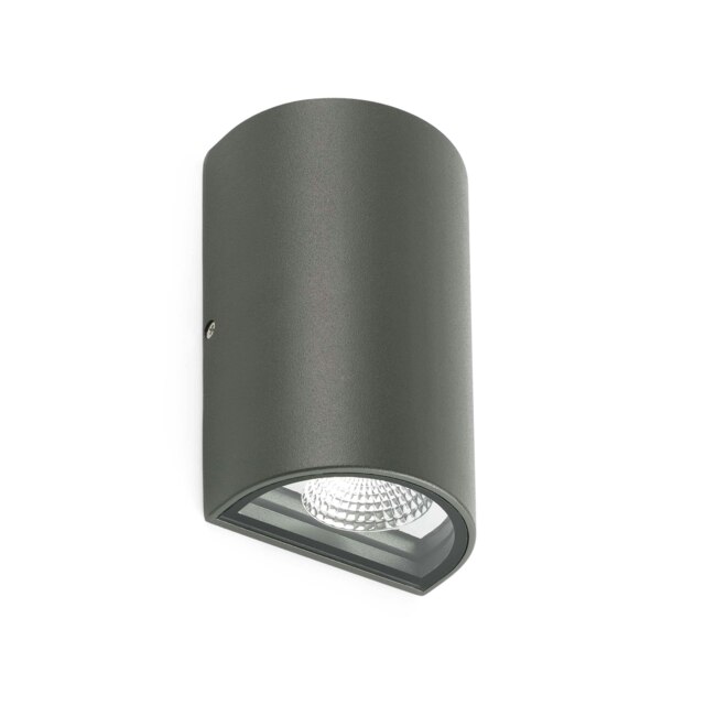 Lace LED Outdoor Up Down Wall Light Dark Grey IP54
